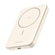 UGREEN PB560 5000mAh 15W Qi Certified Beige Magnetic Wireless Charging Power Bank